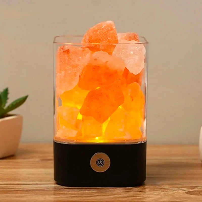 Himalaya-Salz Nachttischlampe