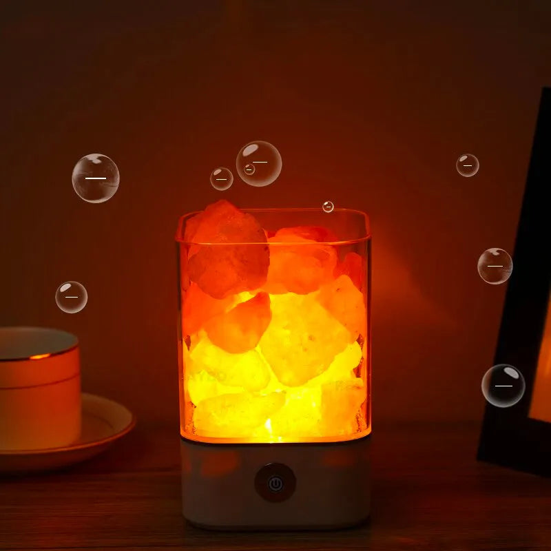 Himalaya-Salz Nachttischlampe
