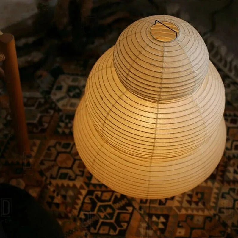 Japanischer Akari-Stil Papiernachttischlampe Yong