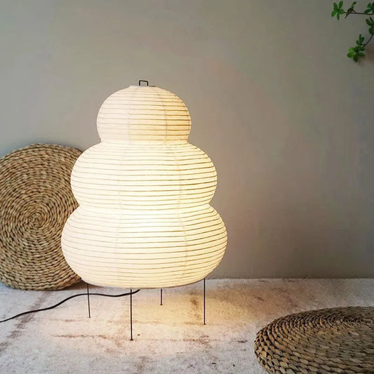 Japanischer Akari-Stil Papiernachttischlampe Yong