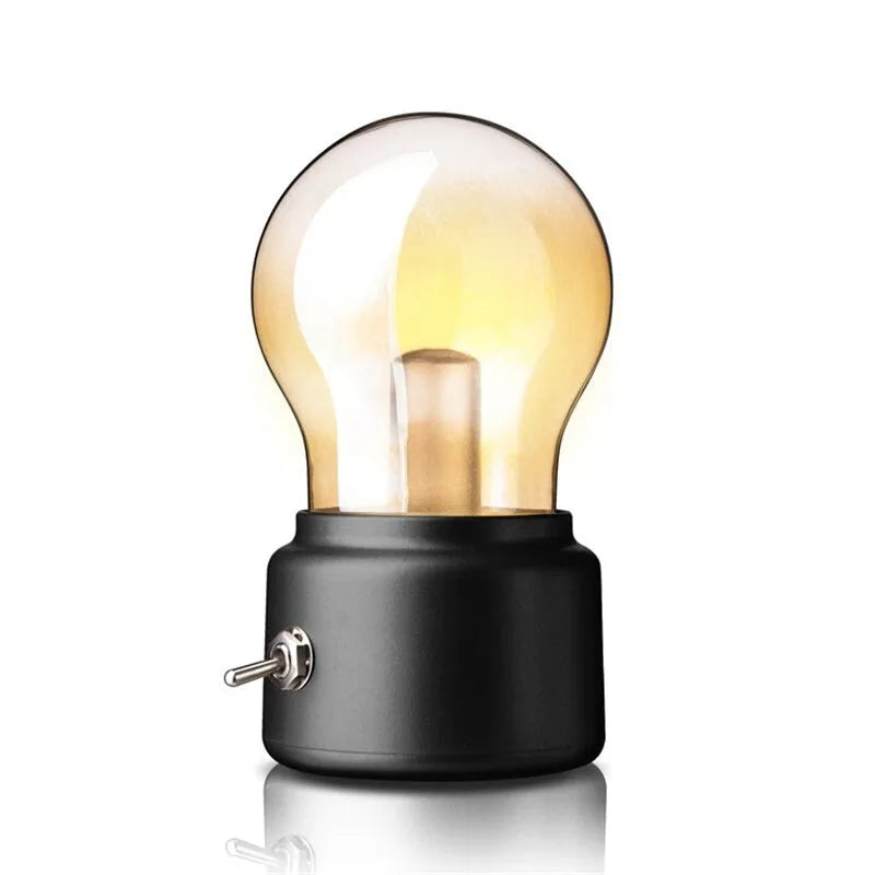 Kabellose Vintage-Nachttischlampe
