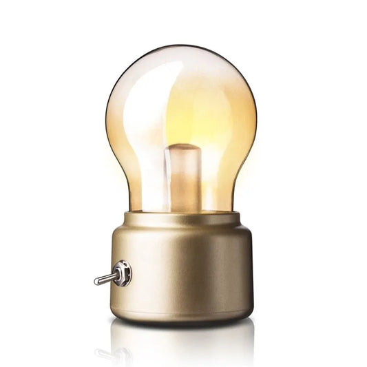Kabellose Vintage-Nachttischlampe