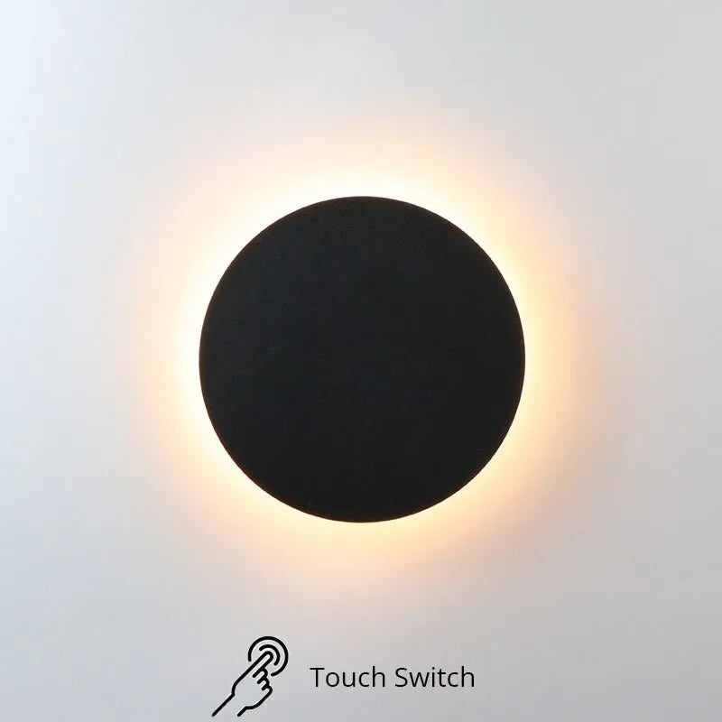 Kreisförmige Wand-Nachttischlampe