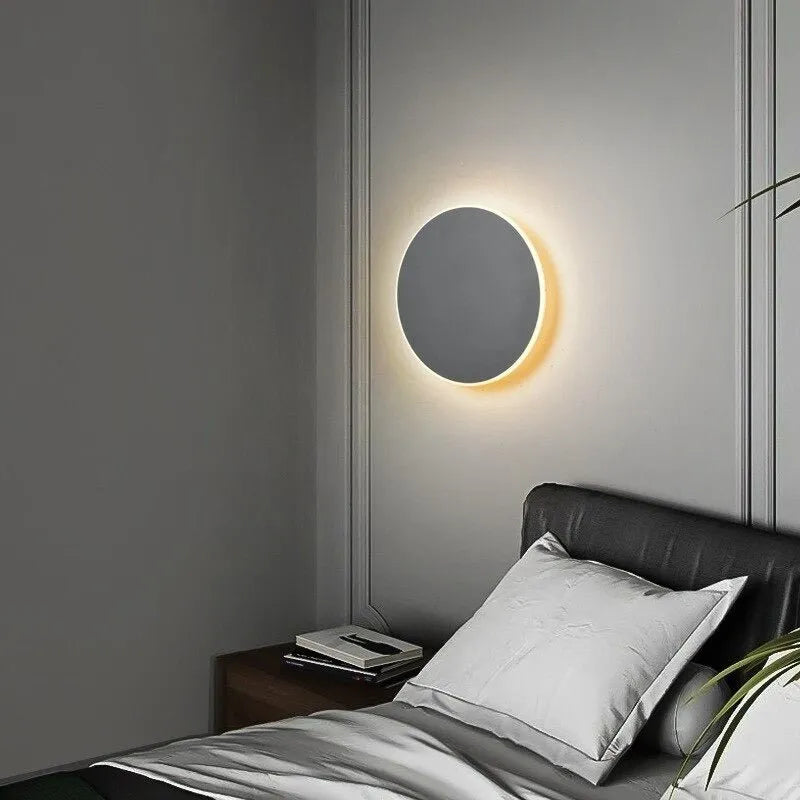 Kreisförmige Wand-Nachttischlampe