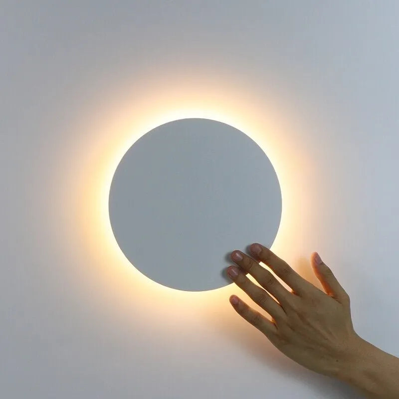 Kreisförmige Wand-Nachttischlampe