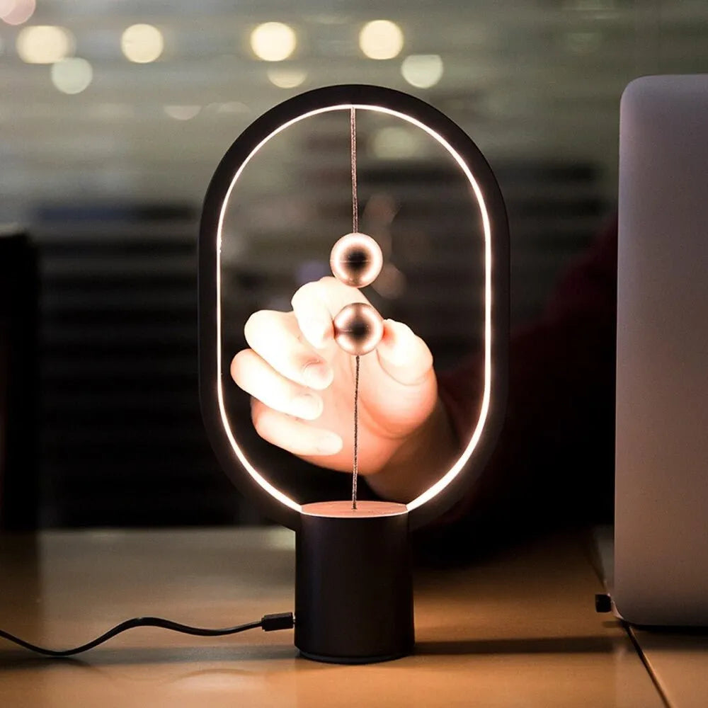 LED-Magnet-Design-Nachttischlampe