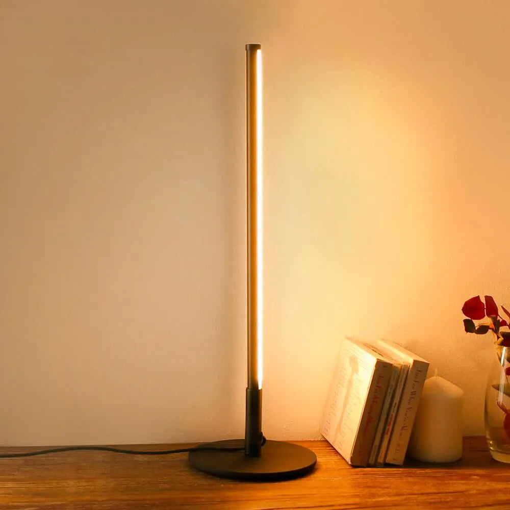 LED-Nachttischlampe Schwarz