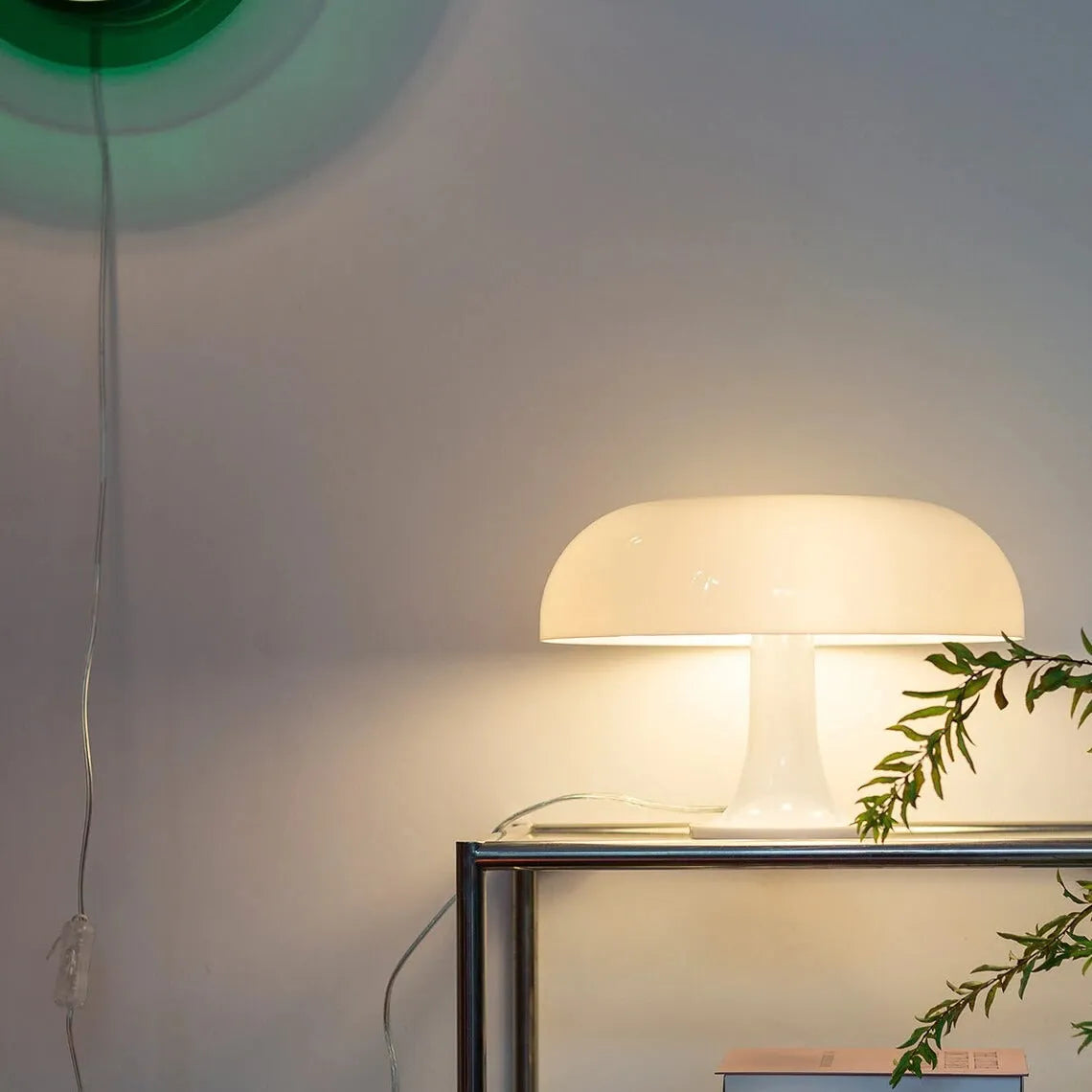 Vintage Nachttischlampe in Pilzform