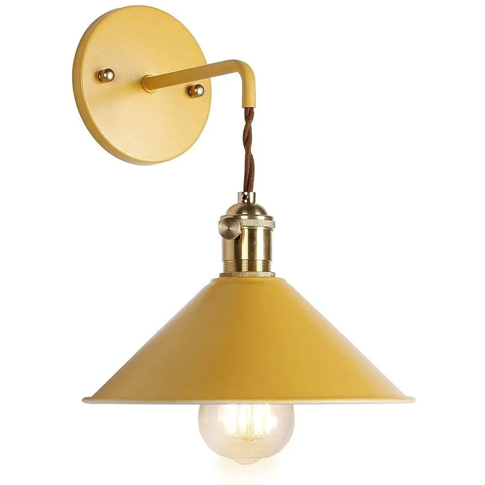 Vintage Wand-Nachttischlampe aus Metall