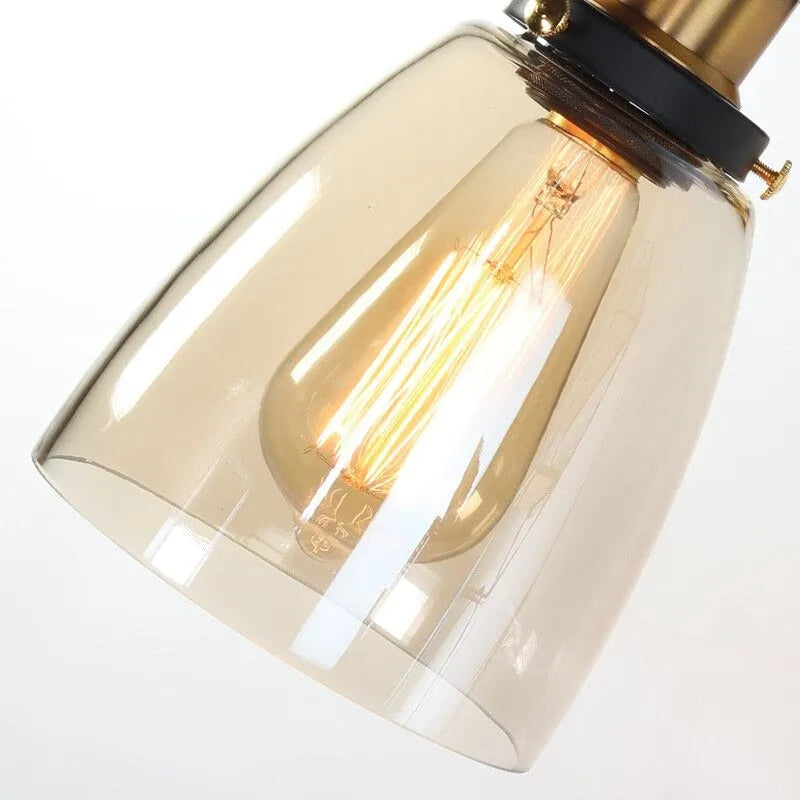 Vintage Wandleuchte aus Glas