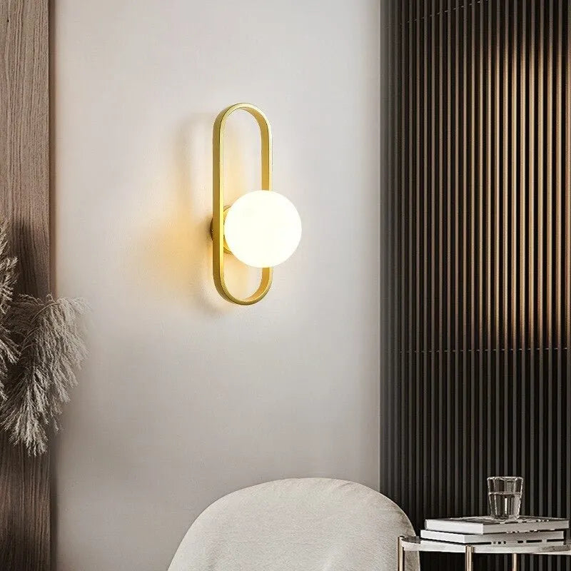 Wandleuchte Nachttischlampe im Kreisdesign
