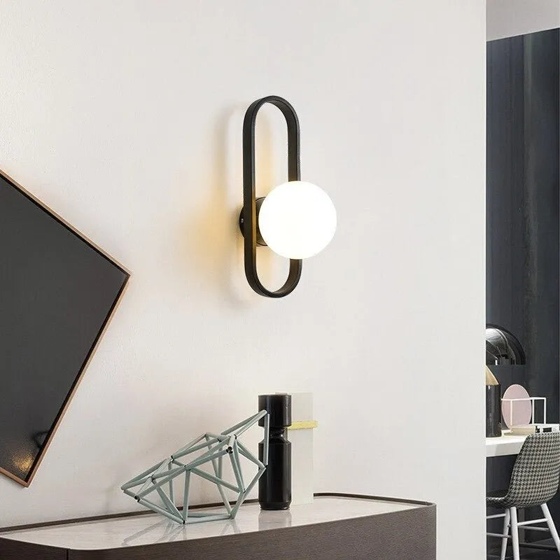 Wandleuchte Nachttischlampe im Kreisdesign