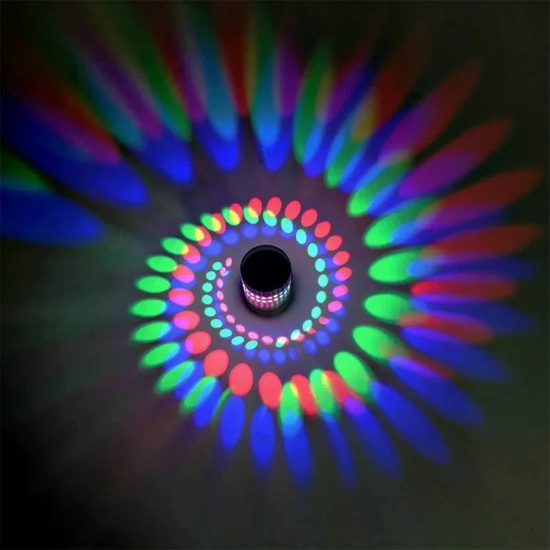 Wandspiralleuchte für Nachttisch