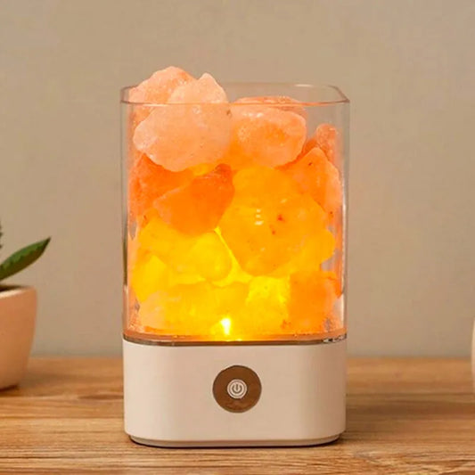 Himalaya-Salz Nachttischlampe