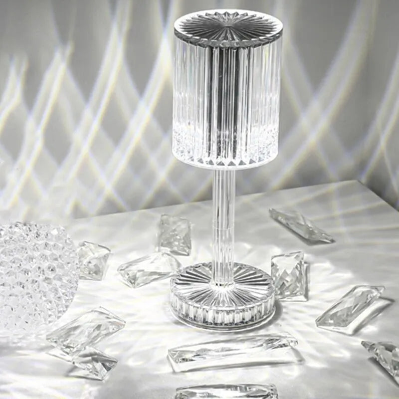 LED-Nachttischlampe Runder Diamant