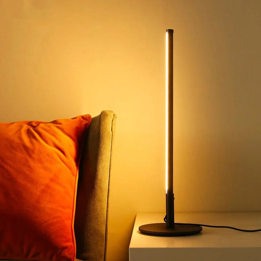 LED-Nachttischlampe Schwarz