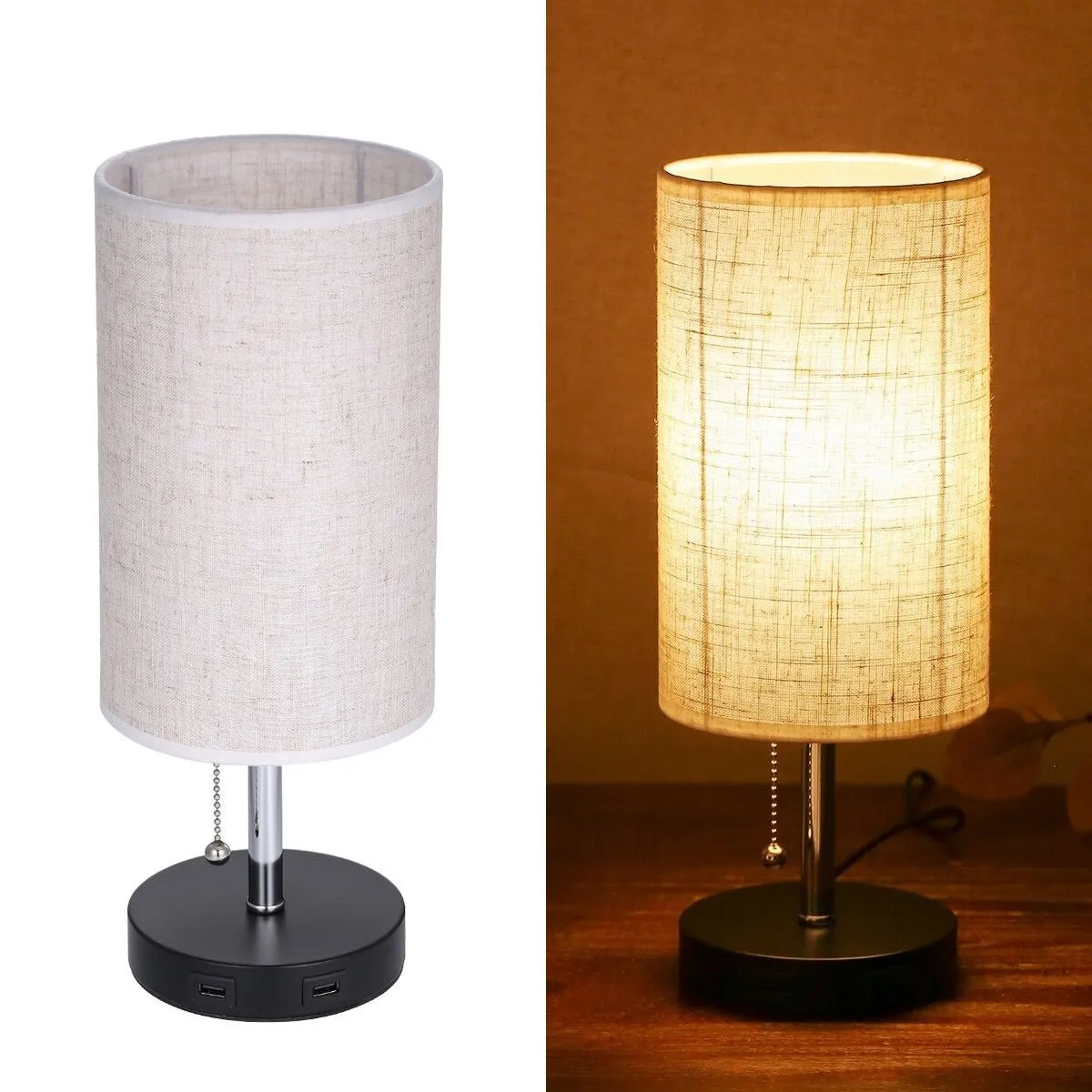 Nachttischlampe Ladegerät Skandinavischer Stil