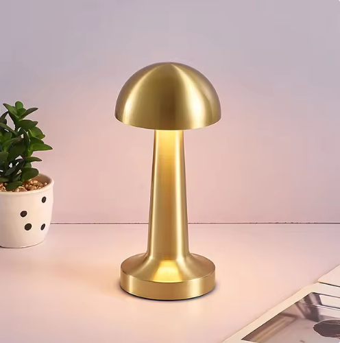 Nachttischlampe Retro Pilz