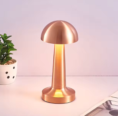 Nachttischlampe Retro Pilz