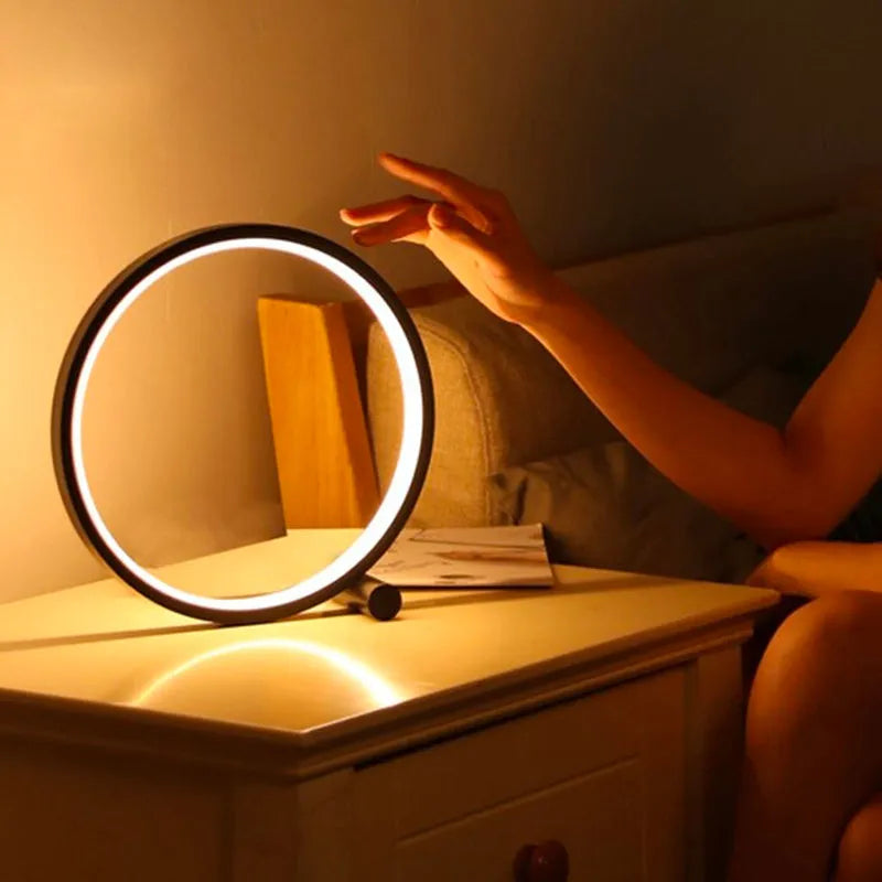 Runder Berührungssensitiver Nachttischlampe