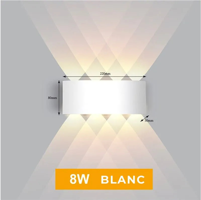 Wandleuchte Diamant Nachttischlampe