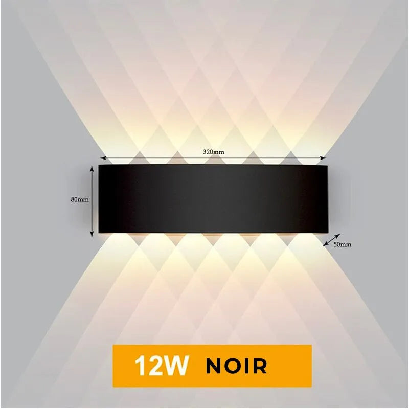 Wandleuchte Diamant Nachttischlampe