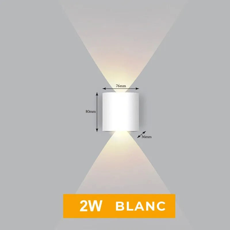 Wandleuchte Diamant Nachttischlampe