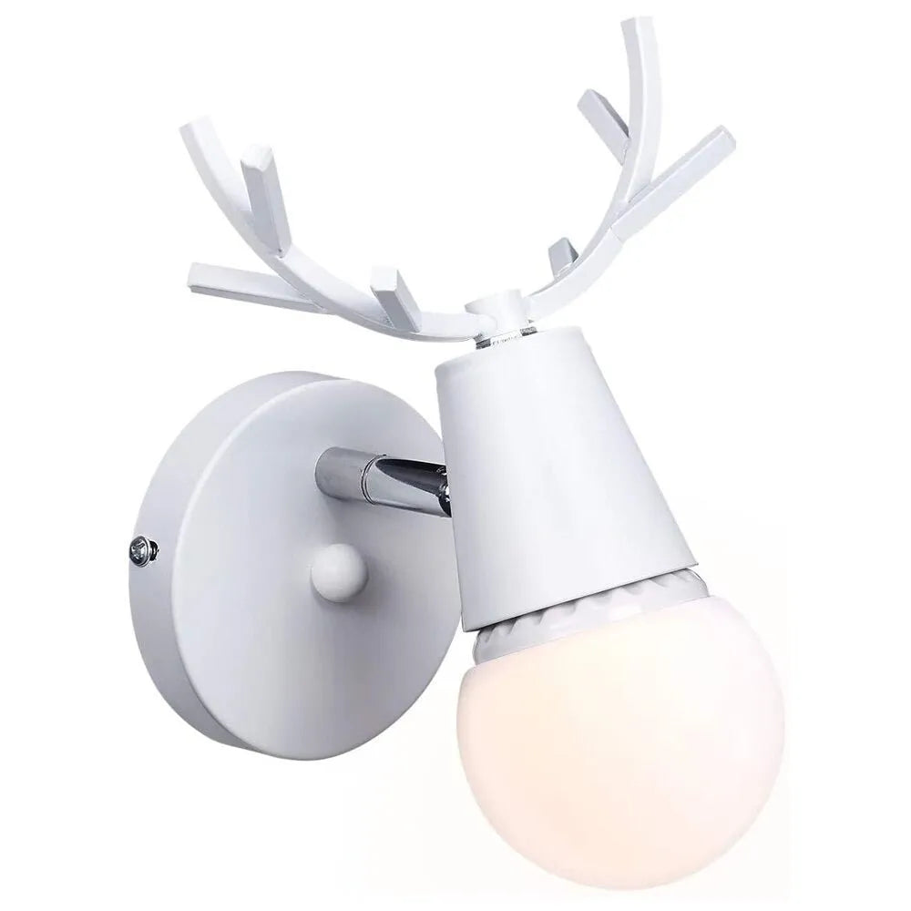 Wandnachttischlampe Hirschgeweih